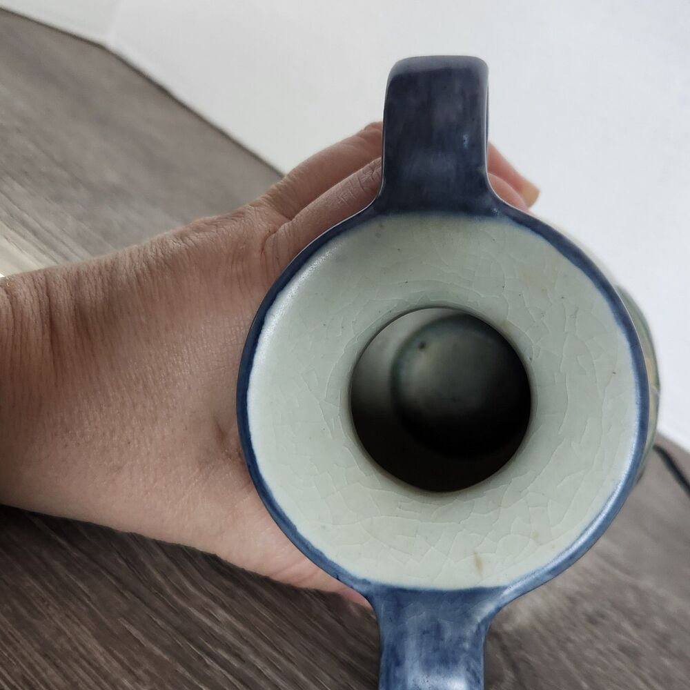 Gertrud Lönegren At Rörstrand Handmålad Sweden Art Pottery Floral Vase 1930s - Picture 5 of 7